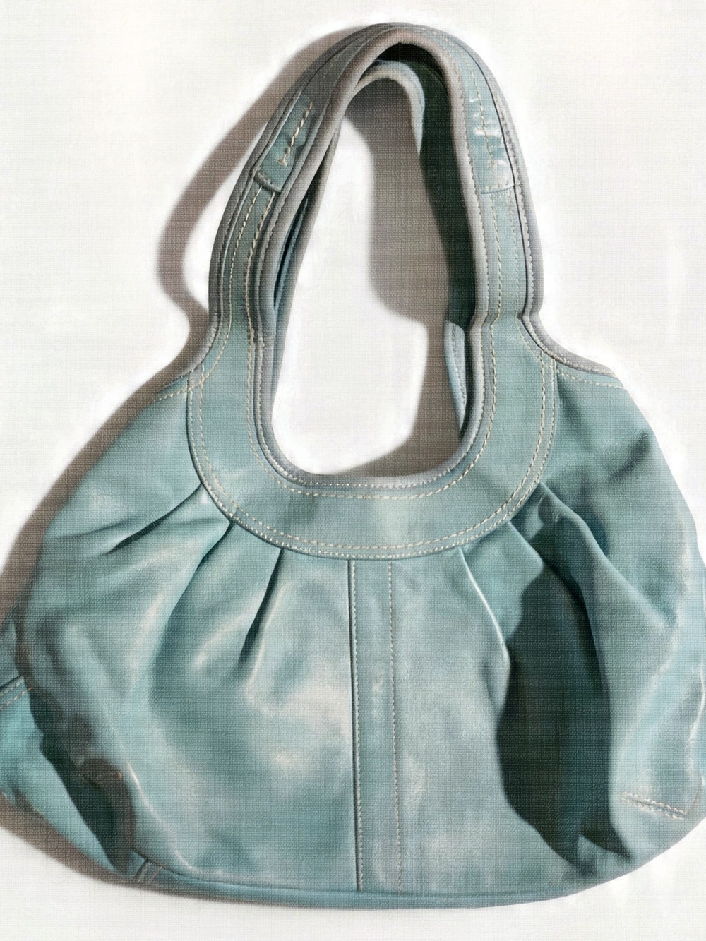 **VINTAGE** Y2K Coach Pleated Ergo Leather Kisslock Satchel Bag